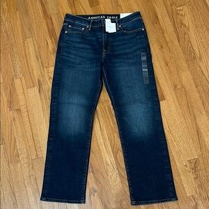 American Eagle Men's Bootcut Jeans - Dark Wash 33x32